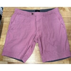 Ted Baker London Cortrom Chino Shorts Coral/Salmon Pink Sz 36R Men's